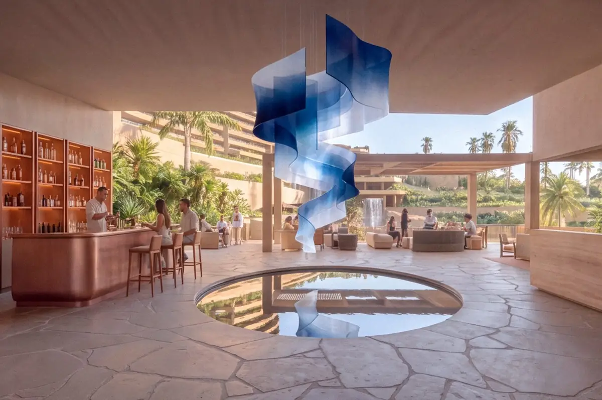 Live Aqua hotel lobby at DUNNA